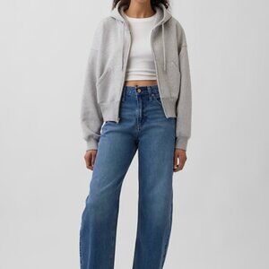 GAP High Rise Barrel Jeans Medium Indigo